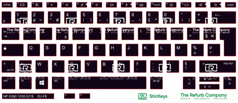 SticKeys® for HP Elitebook X360 1030 G7, G8