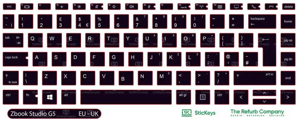 SticKeys® for HP Zbook Studio G5