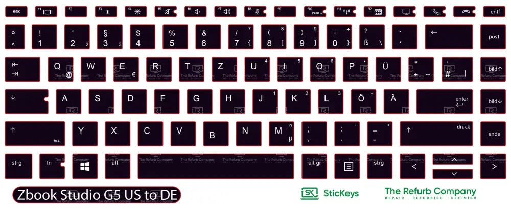SticKeys® for HP Zbook Studio G5