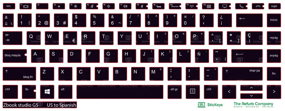 SticKeys® for HP Zbook Studio G5