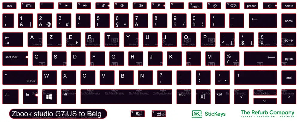 SticKeys® for HP Zbook Studio G7