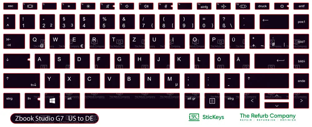SticKeys® for HP Zbook Studio G7