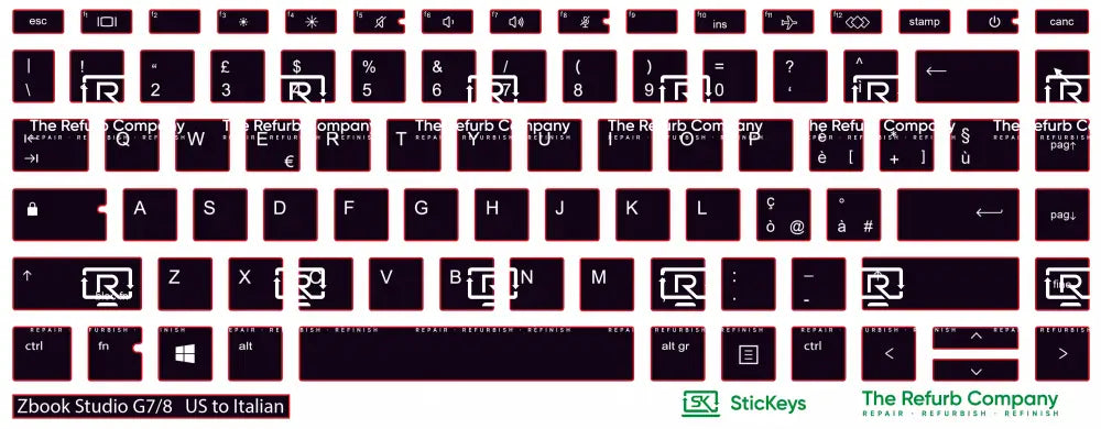 SticKeys® for HP Zbook Studio  G7