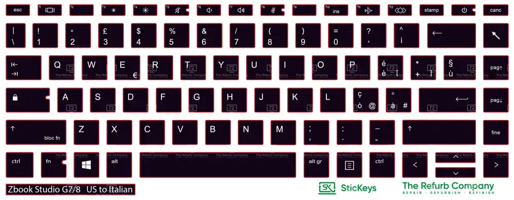 SticKeys® for HP Zbook Studio G7