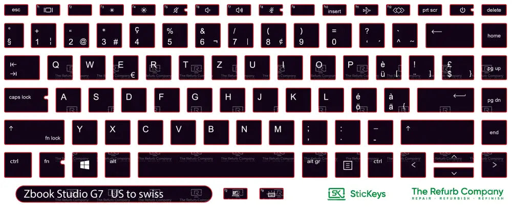 SticKeys® for HP Zbook Studio G7