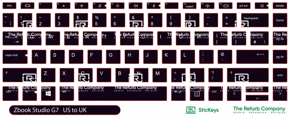 SticKeys® for HP Zbook Studio  G7