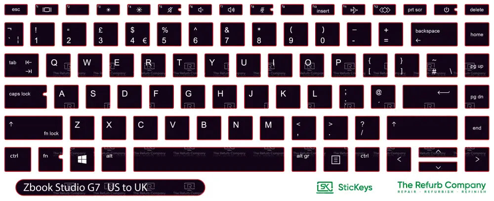 SticKeys® for HP Zbook Studio G7