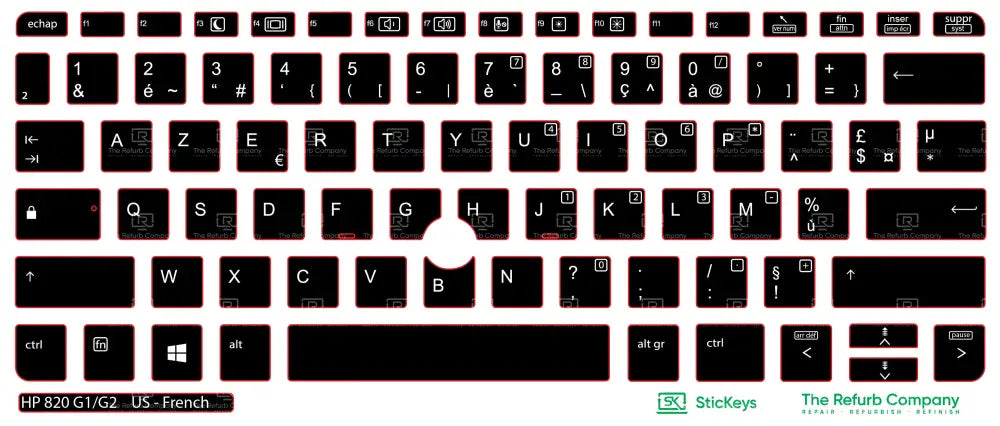 SticKeys® for HP Elitebook 820 G1
