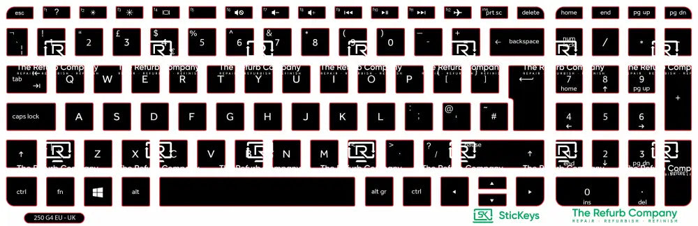 SticKeys® for HP 250 G4