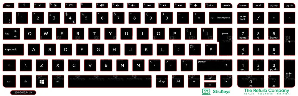 SticKeys® for HP 250 G4