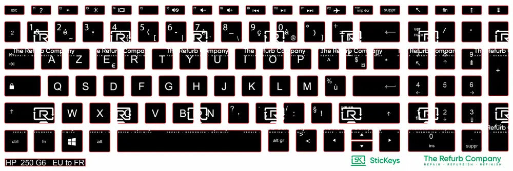 SticKeys® for HP 250 G6