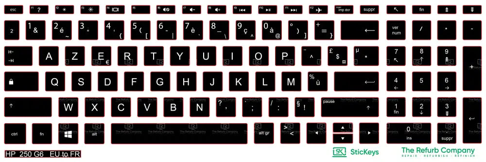 SticKeys® for HP 250 G6