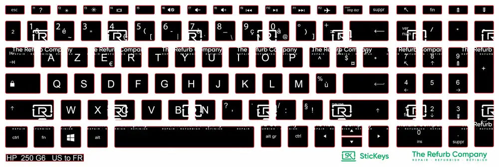 SticKeys® for HP 250 G6