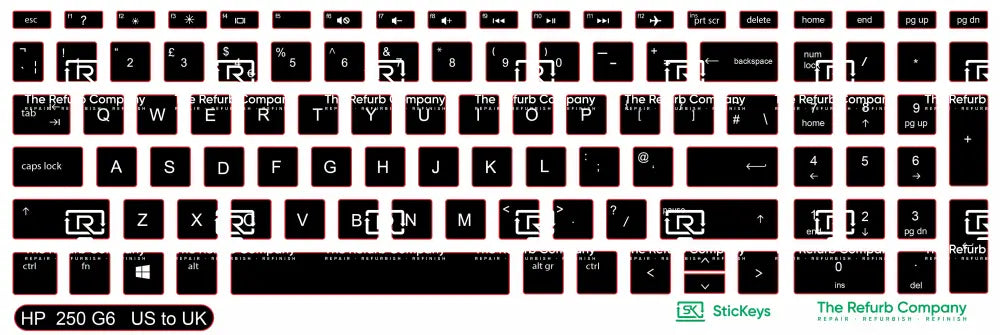 SticKeys® for HP 250 G6