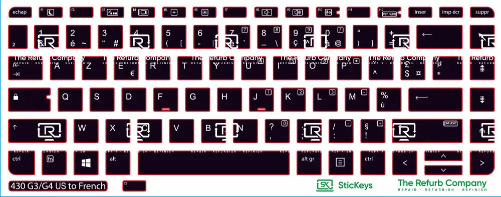 SticKeys® for HP Probook 430 G3, G4