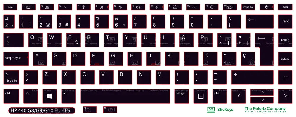 SticKeys® for HP Probook 440 G8, G9, G10