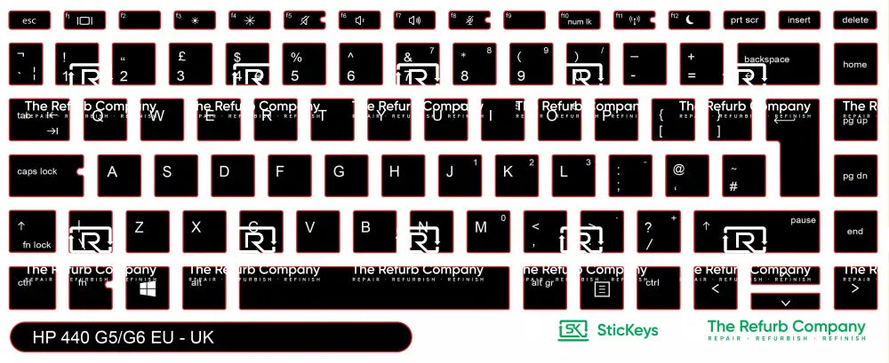 SticKeys® for HP Probook 440 G5, G6, G7 / 445 G5