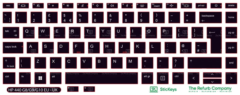 SticKeys® for HP Probook 440 G8, G9, G10