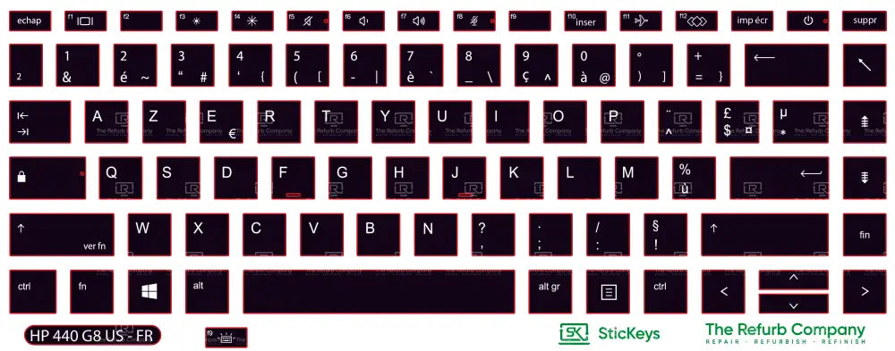SticKeys® for HP Probook 440 G8, G9, G10