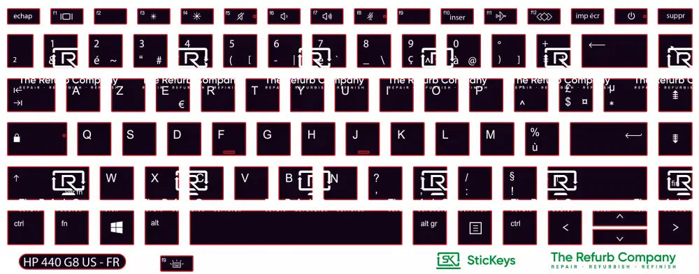 SticKeys® for HP Probook 440 G8, G9, G10