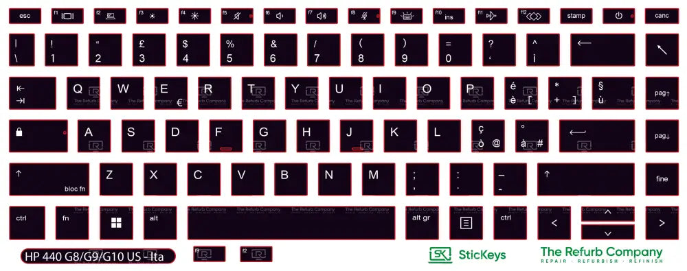 SticKeys® for HP Probook 440 G8, G9, G10