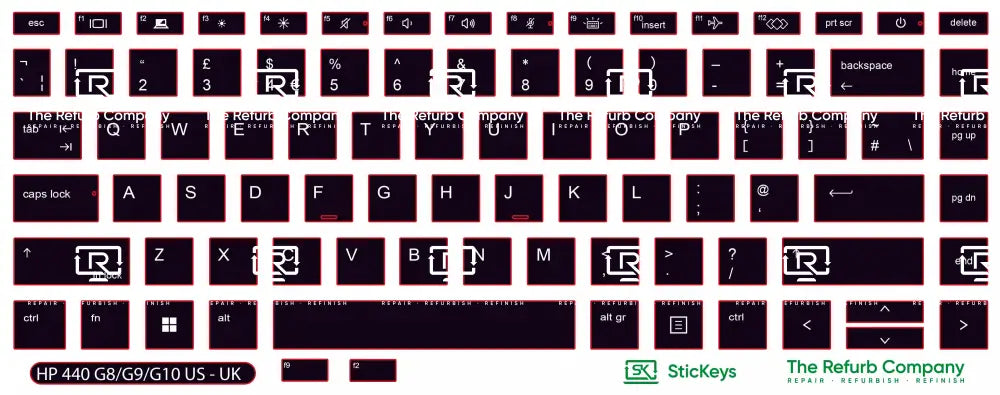SticKeys® for HP Probook 440 G8, G9, G10