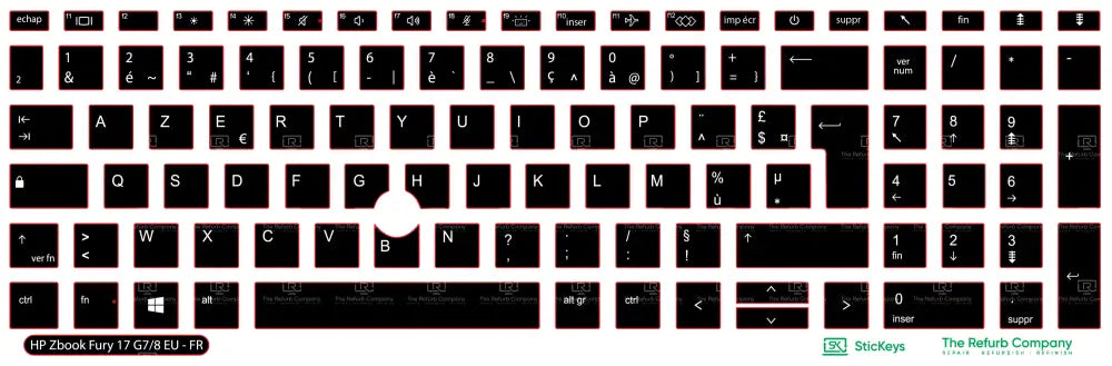 SticKeys® for HP Zbook 17 G7, G8