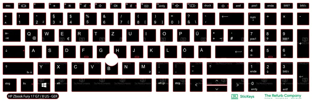 SticKeys® for HP Zbook 17 G7, G8