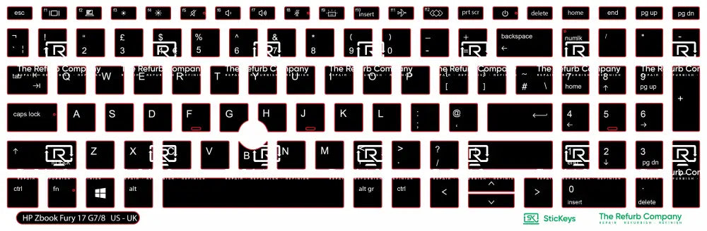 SticKeys® for HP Zbook 17 G7, G8