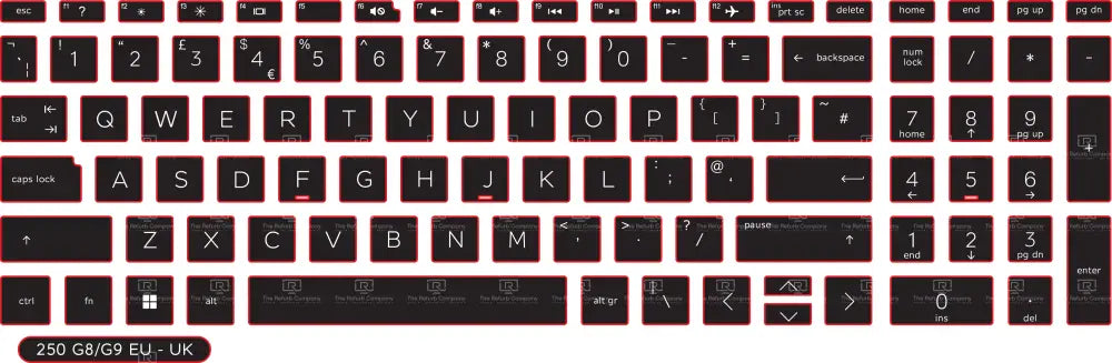 SticKeys® for HP 250 G8/G9 / 255 G7/G8