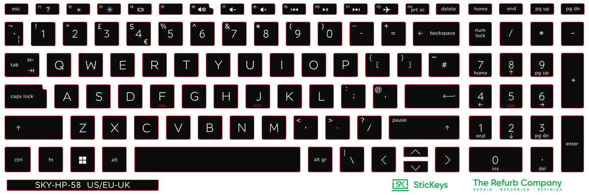 SticKeys for HP 250 G8/G9 / 255 G7/G8
