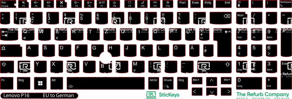 SticKeys® for Lenovo Thinkpad P16