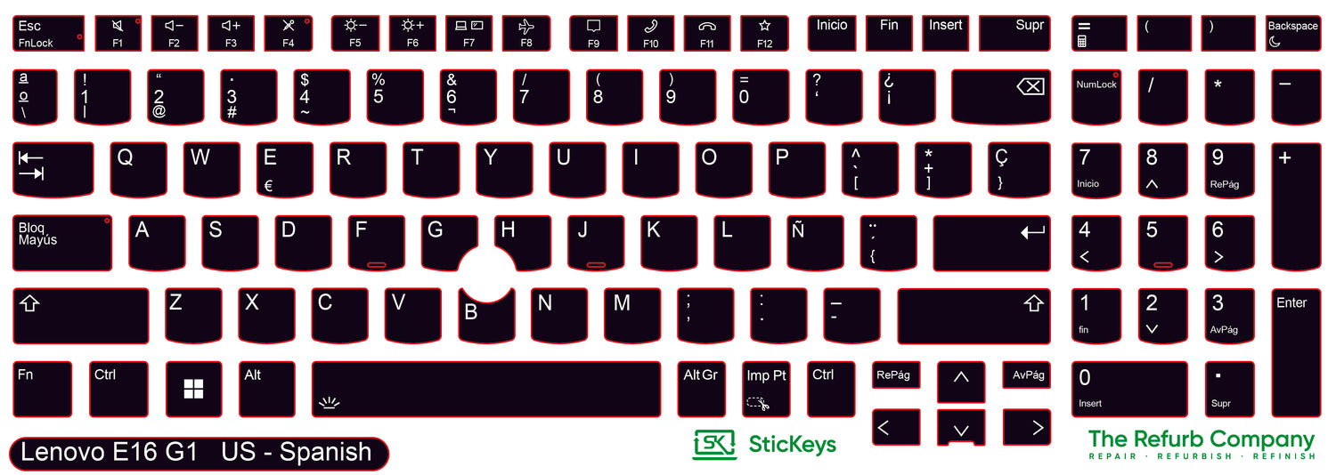 SticKeys® for Lenovo Thinkpad E16 G1