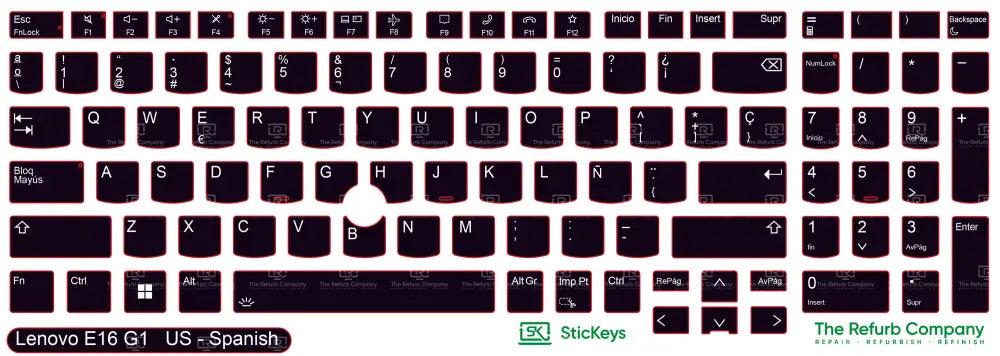 SticKeys® for Lenovo Thinkpad E16 G1