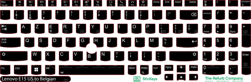 SticKeys® for Lenovo Thinkpad E15 G4