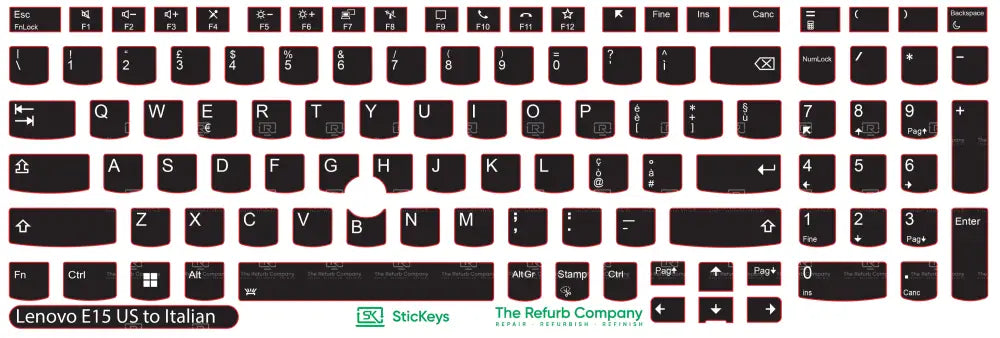 SticKeys® for Lenovo Thinkpad E15 G4
