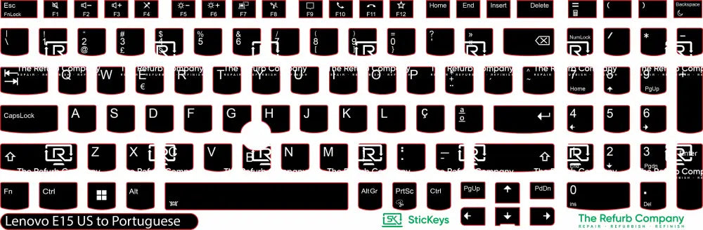 SticKeys® for Lenovo Thinkpad E15 G4