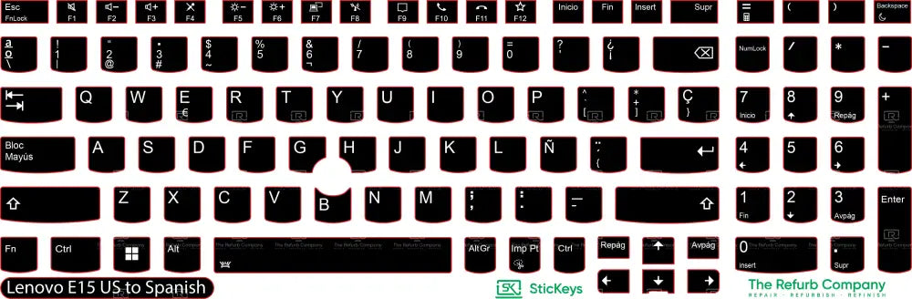 SticKeys® for Lenovo Thinkpad E15 G4