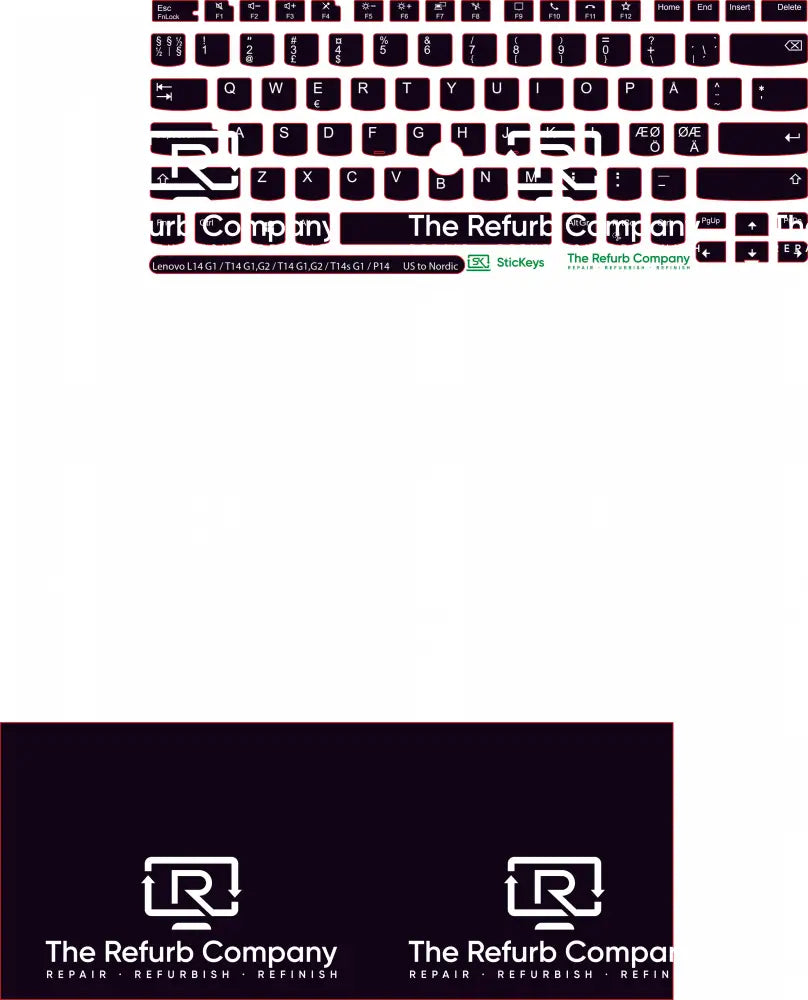 SticKeys® for Lenovo Thinkpad L14/P14/T14 G1/G2/T14s G1/E14 G3/P1 G3