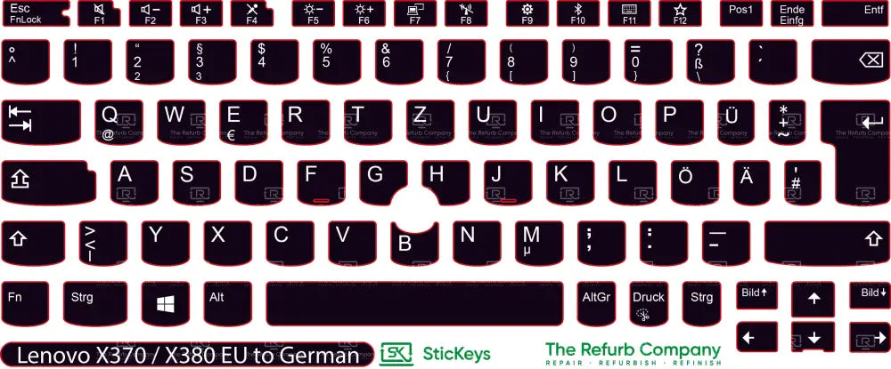 SticKeys® for Lenovo Thinkpad Yoga X380