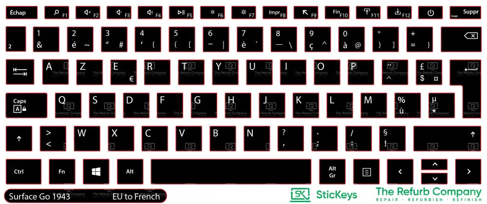 SticKeys® for Microsoft Surface Laptop Go 1943