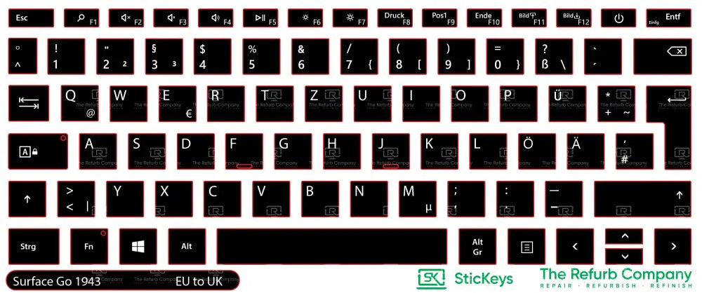 SticKeys® for Microsoft Surface Laptop Go 1943
