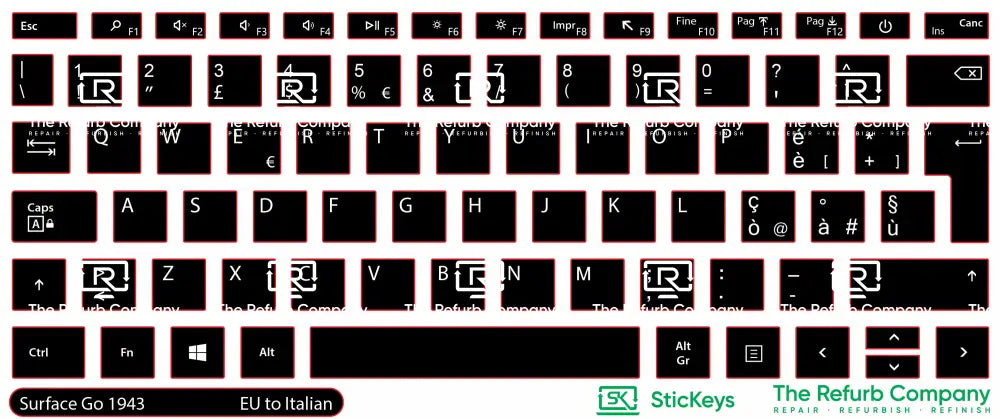 SticKeys® for Microsoft Surface Laptop Go 1943