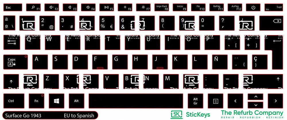 SticKeys® for Microsoft Surface Laptop Go 1943