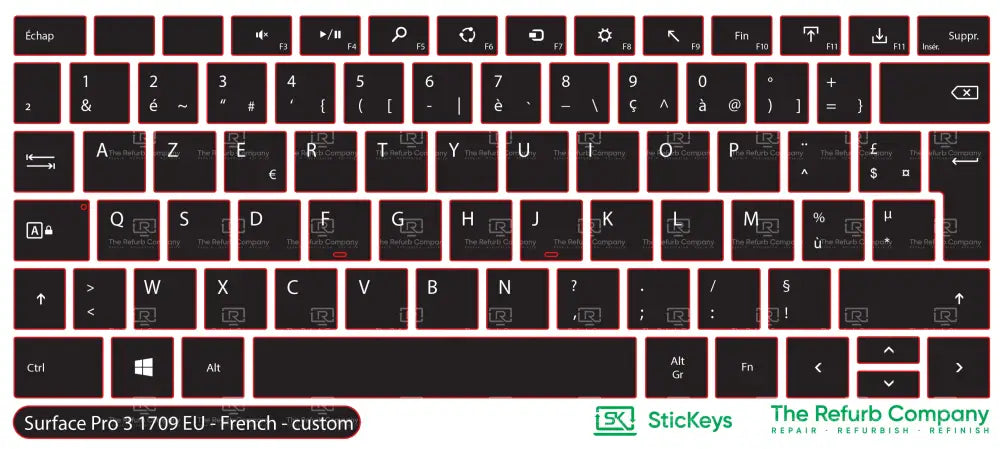 SticKeys® for Microsoft Surface Pro 3 1709
