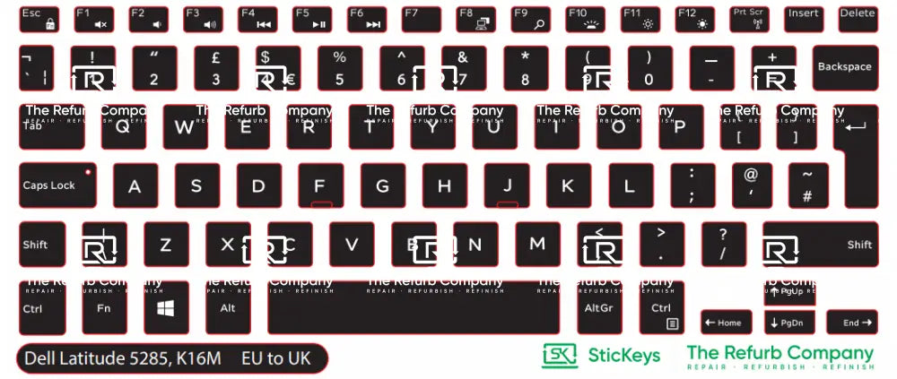 SticKeys® for Dell Latitude 5285, K16M