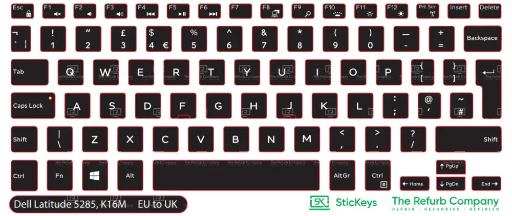 SticKeys® for Dell Latitude 5285, K16M