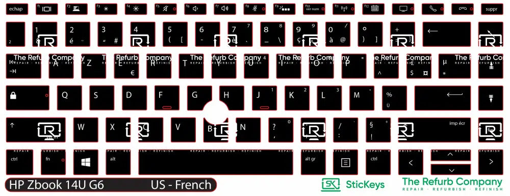 SticKeys® for HP Zbook 14U G6