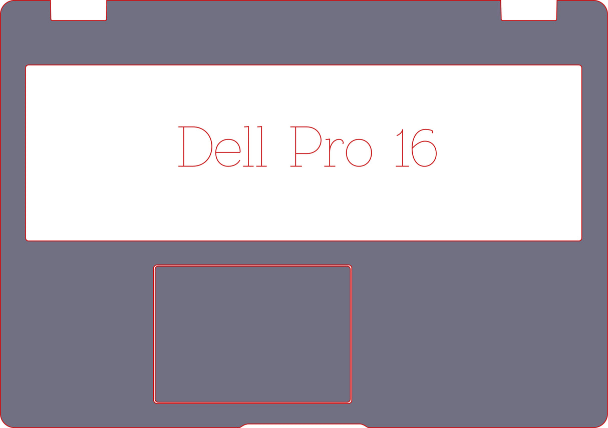 Palm & Track Skinz For Dell Pro 16