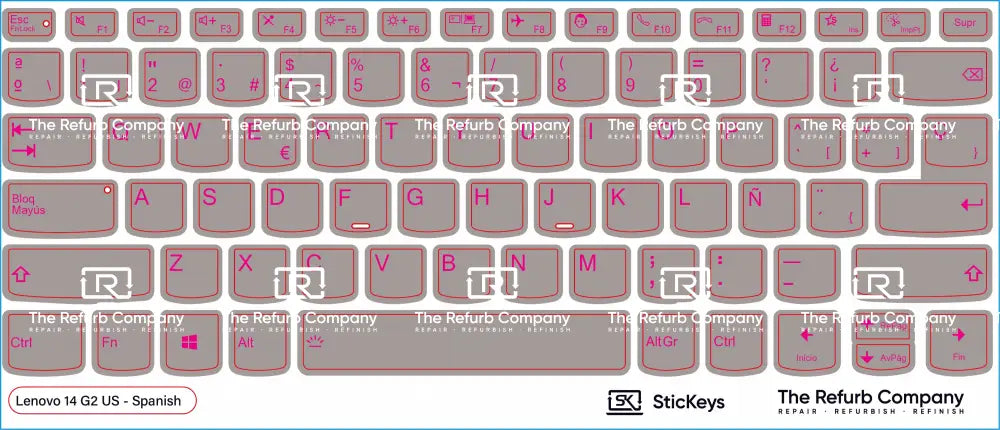 SticKeys® for Lenovo ThinkBook 14 G2